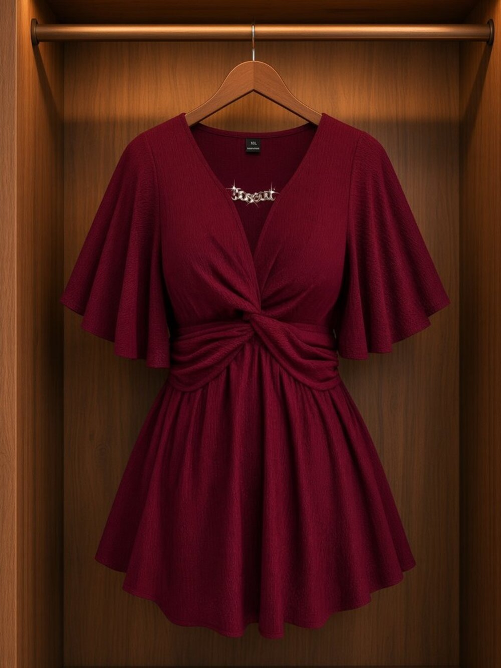 XL Flutter sleeve Romantasy blouse